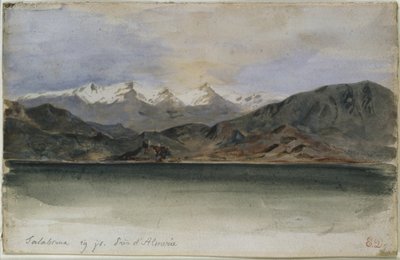 Spanish coast near Salobrenan by Ferdinand Victor Eugene Delacroix